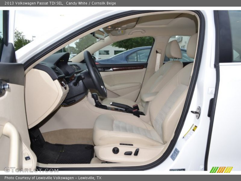 Candy White / Cornsilk Beige 2013 Volkswagen Passat TDI SEL