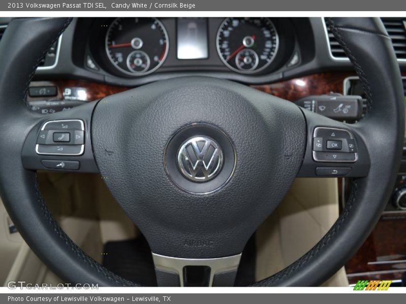 Candy White / Cornsilk Beige 2013 Volkswagen Passat TDI SEL