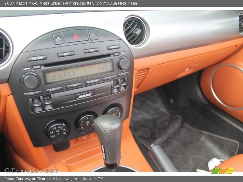 Stormy Blue Mica / Tan 2007 Mazda MX-5 Miata Grand Touring Roadster