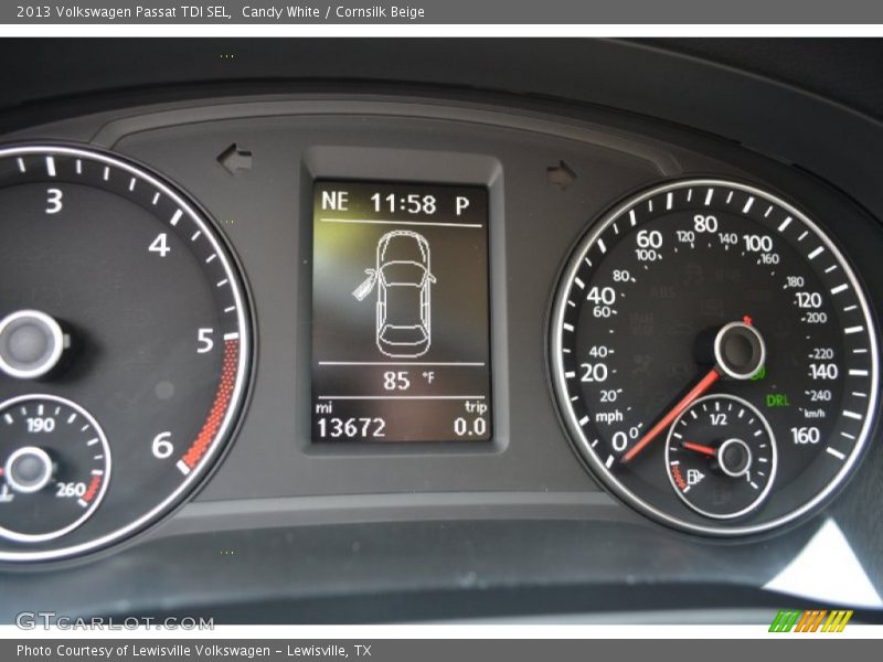 Candy White / Cornsilk Beige 2013 Volkswagen Passat TDI SEL