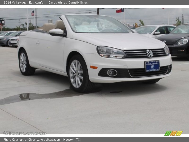 Candy White / Cornsilk Beige 2014 Volkswagen Eos Komfort