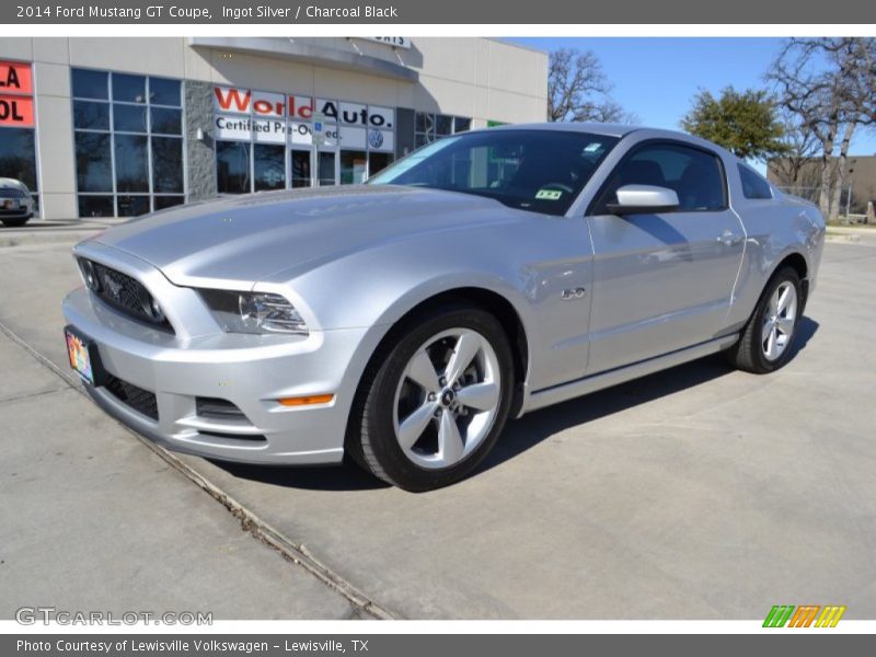Ingot Silver / Charcoal Black 2014 Ford Mustang GT Coupe