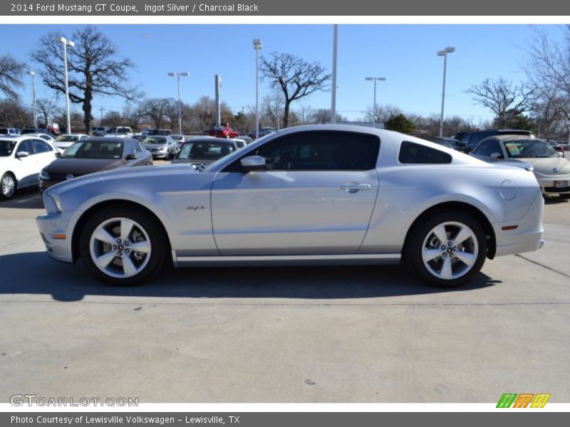 Ingot Silver / Charcoal Black 2014 Ford Mustang GT Coupe