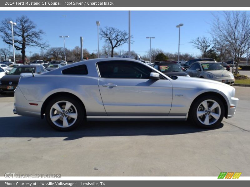 Ingot Silver / Charcoal Black 2014 Ford Mustang GT Coupe