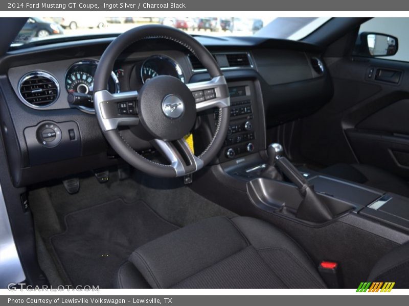 Ingot Silver / Charcoal Black 2014 Ford Mustang GT Coupe