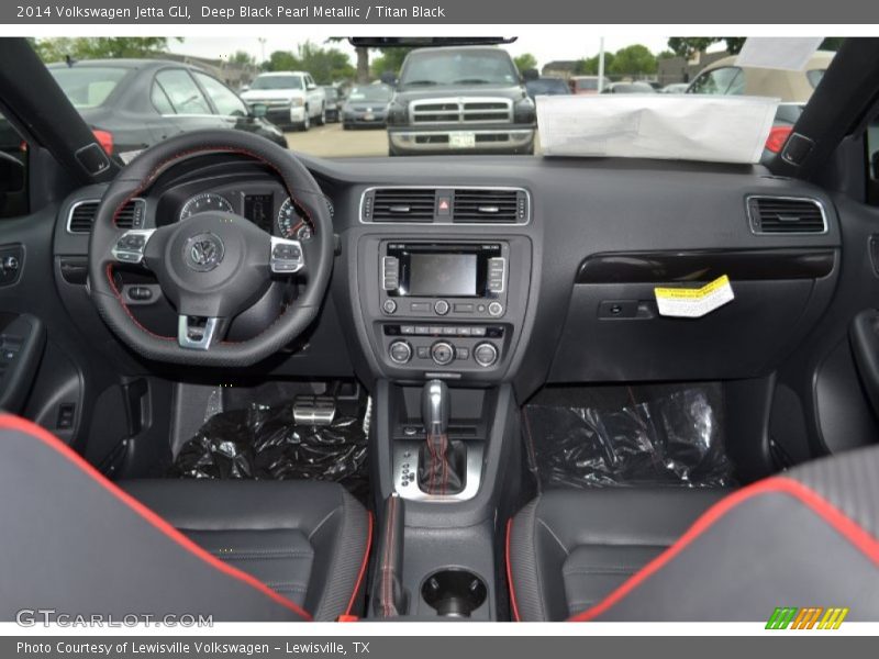 Deep Black Pearl Metallic / Titan Black 2014 Volkswagen Jetta GLI