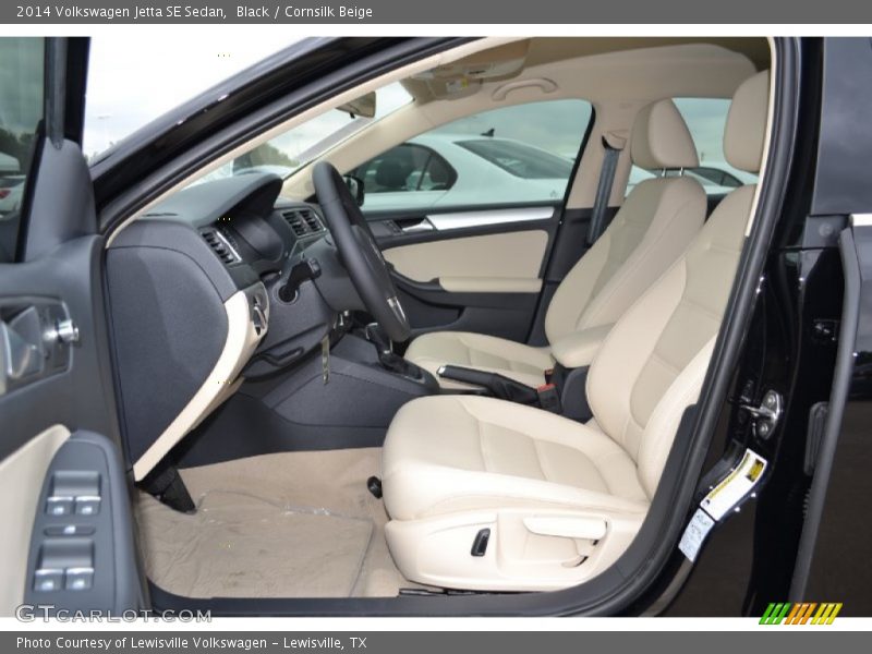 Black / Cornsilk Beige 2014 Volkswagen Jetta SE Sedan