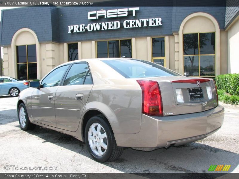 Radiant Bronze / Ebony 2007 Cadillac CTS Sedan