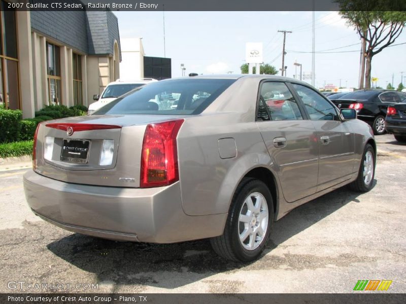 Radiant Bronze / Ebony 2007 Cadillac CTS Sedan