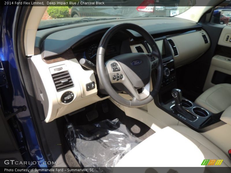 Deep Impact Blue / Charcoal Black 2014 Ford Flex Limited