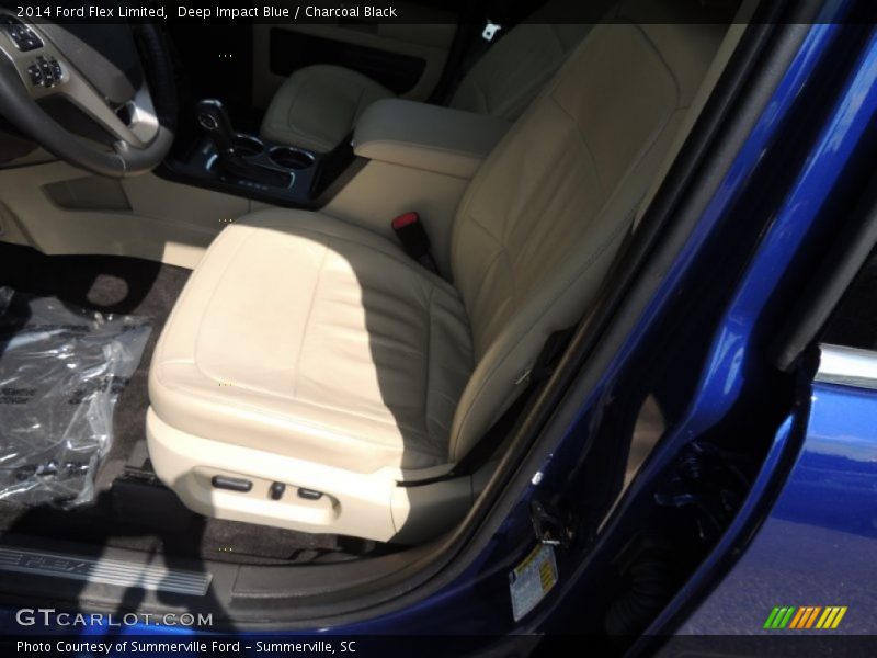 Deep Impact Blue / Charcoal Black 2014 Ford Flex Limited