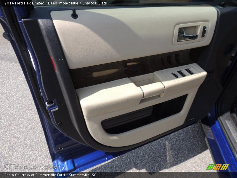 Deep Impact Blue / Charcoal Black 2014 Ford Flex Limited