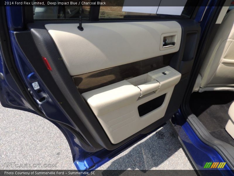 Deep Impact Blue / Charcoal Black 2014 Ford Flex Limited