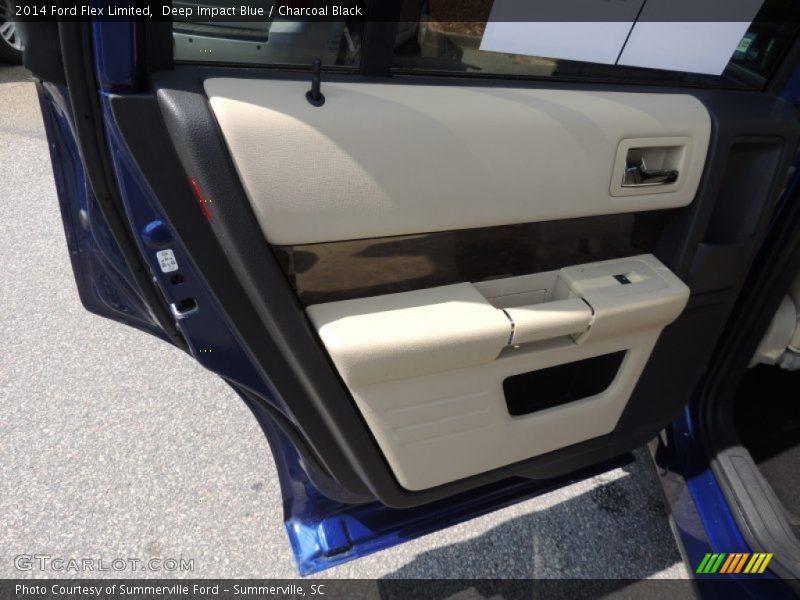 Deep Impact Blue / Charcoal Black 2014 Ford Flex Limited