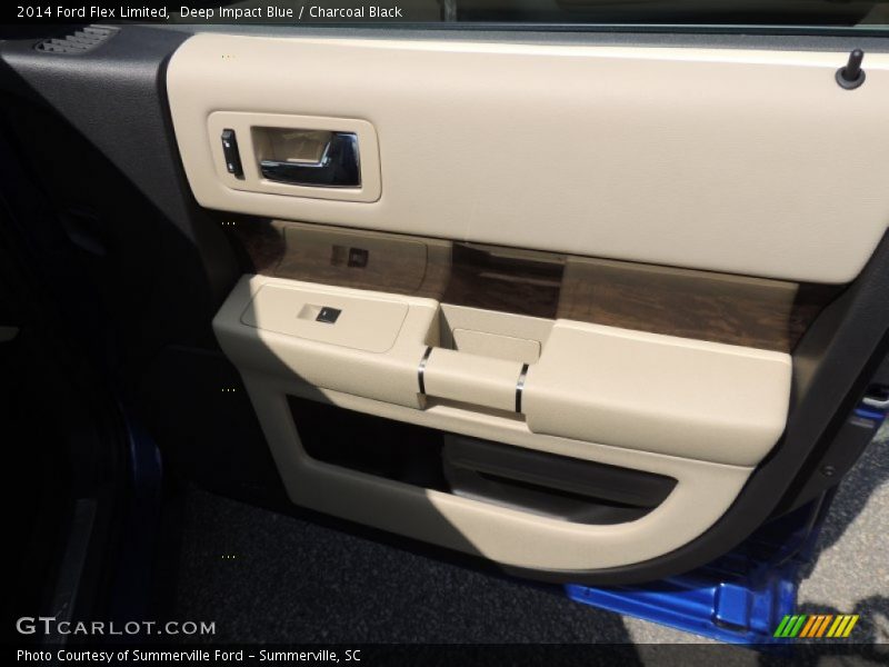Deep Impact Blue / Charcoal Black 2014 Ford Flex Limited