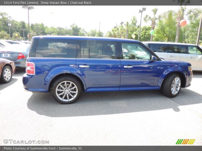 Deep Impact Blue / Charcoal Black 2014 Ford Flex Limited