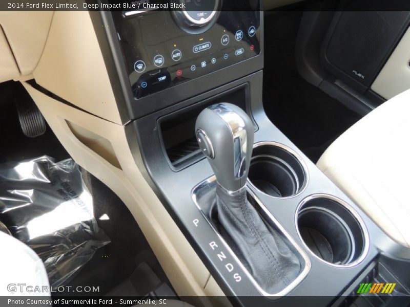 Deep Impact Blue / Charcoal Black 2014 Ford Flex Limited