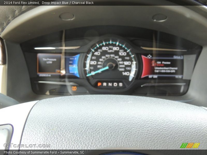 Deep Impact Blue / Charcoal Black 2014 Ford Flex Limited