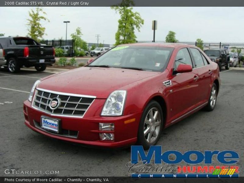 Crystal Red / Light Gray 2008 Cadillac STS V8