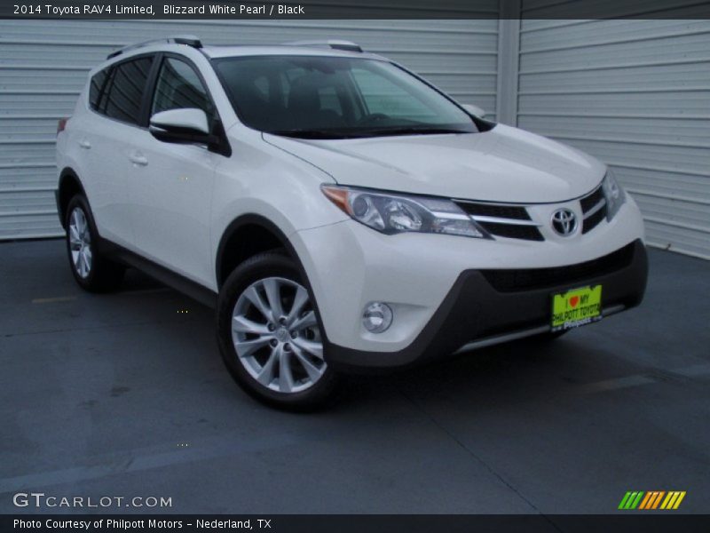 Blizzard White Pearl / Black 2014 Toyota RAV4 Limited