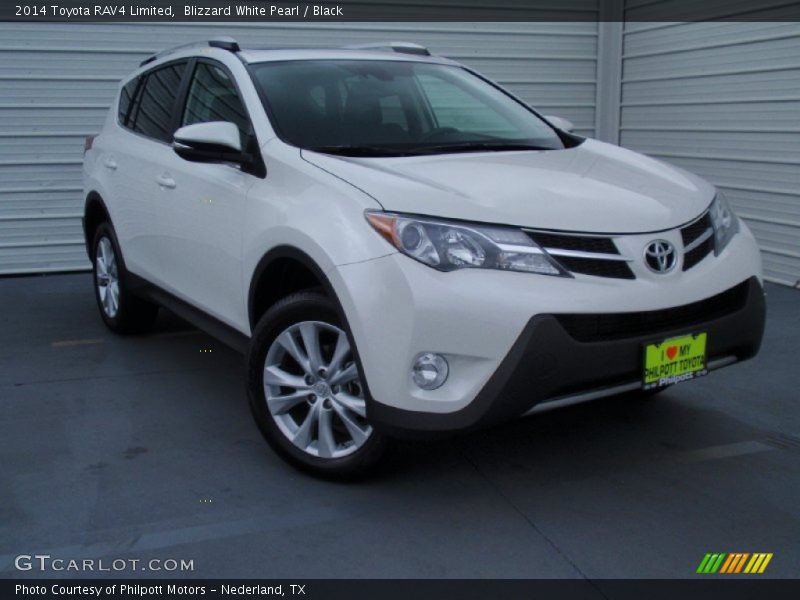 Blizzard White Pearl / Black 2014 Toyota RAV4 Limited