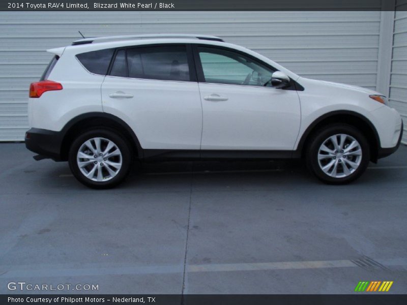 Blizzard White Pearl / Black 2014 Toyota RAV4 Limited