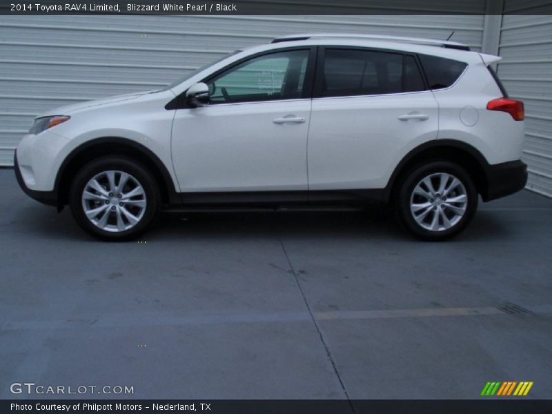 Blizzard White Pearl / Black 2014 Toyota RAV4 Limited