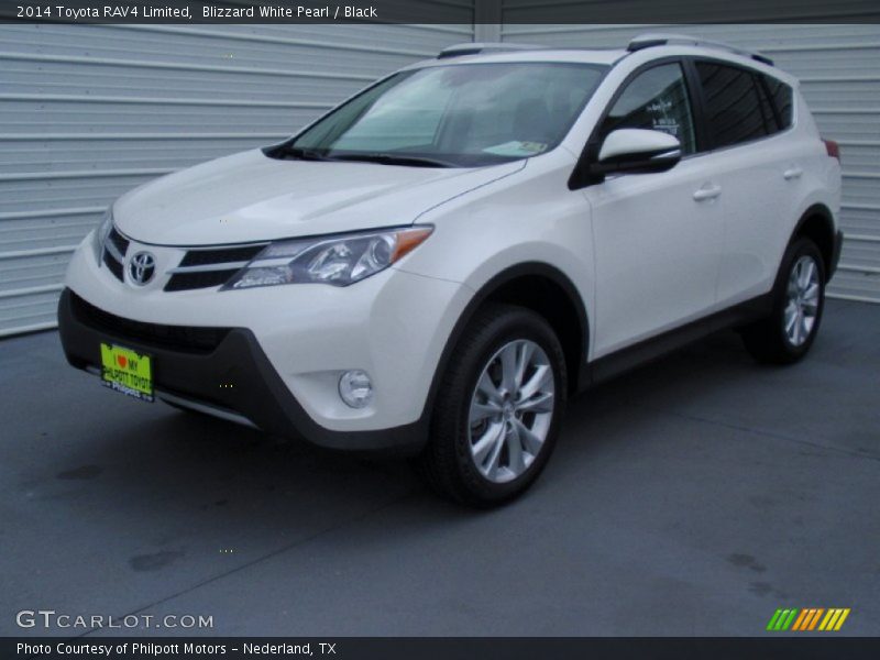 Blizzard White Pearl / Black 2014 Toyota RAV4 Limited
