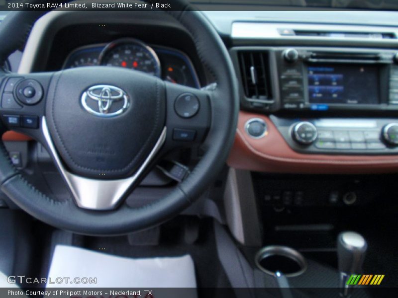 Blizzard White Pearl / Black 2014 Toyota RAV4 Limited