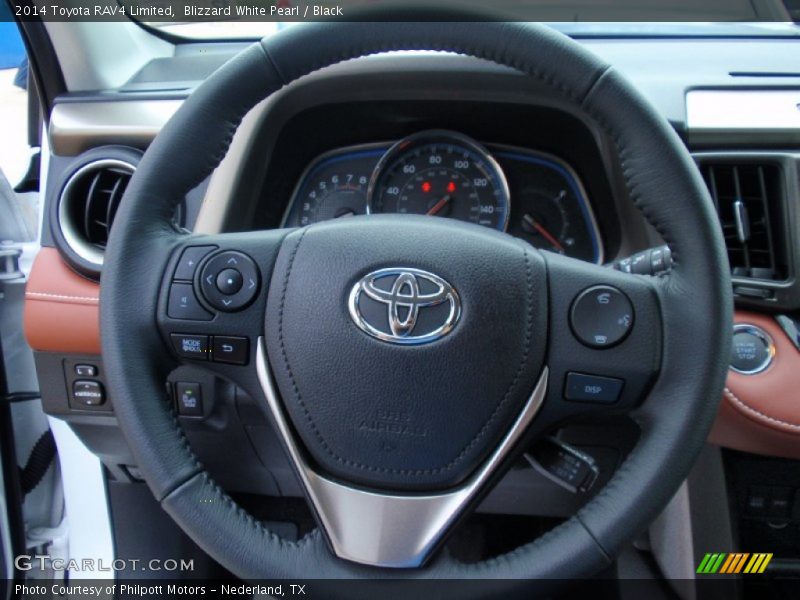 Blizzard White Pearl / Black 2014 Toyota RAV4 Limited