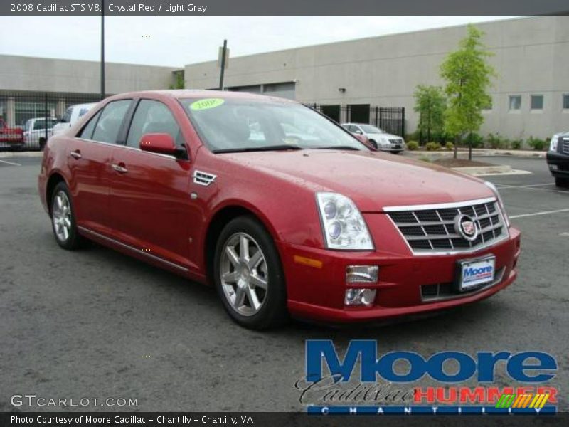 Crystal Red / Light Gray 2008 Cadillac STS V8