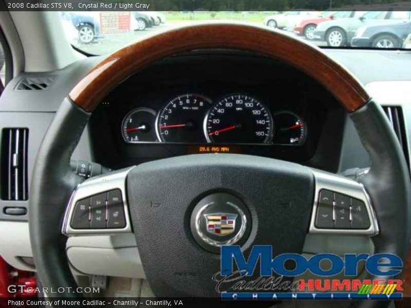 Crystal Red / Light Gray 2008 Cadillac STS V8