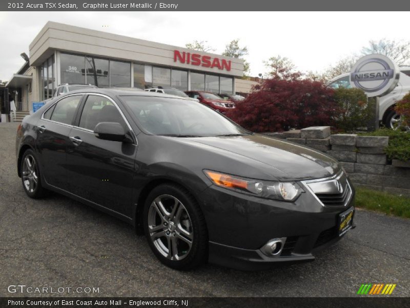 Graphite Luster Metallic / Ebony 2012 Acura TSX Sedan