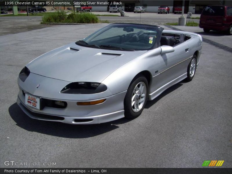 Sebring Silver Metallic / Black 1996 Chevrolet Camaro RS Convertible