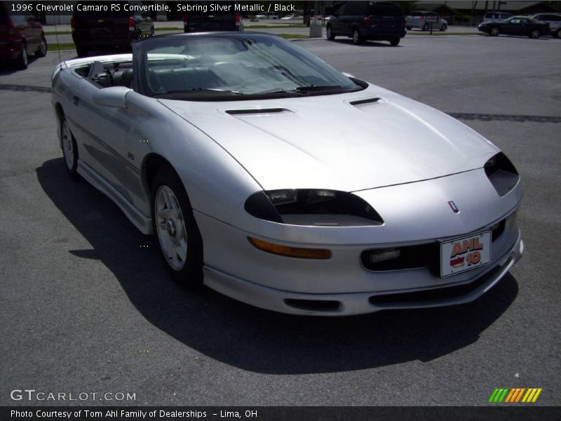 Sebring Silver Metallic / Black 1996 Chevrolet Camaro RS Convertible
