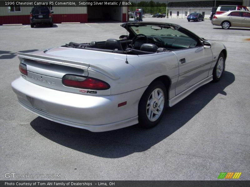 Sebring Silver Metallic / Black 1996 Chevrolet Camaro RS Convertible