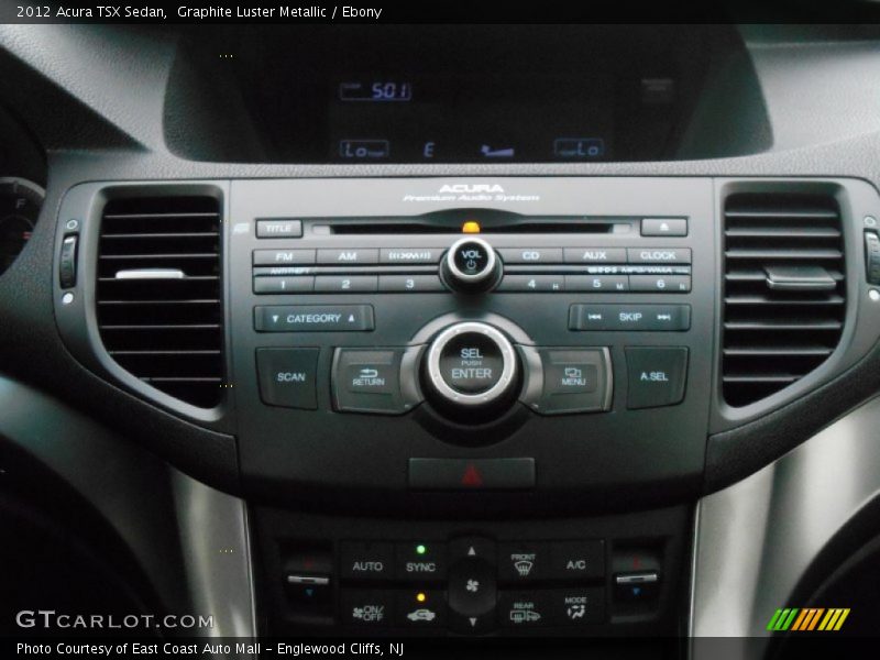 Graphite Luster Metallic / Ebony 2012 Acura TSX Sedan