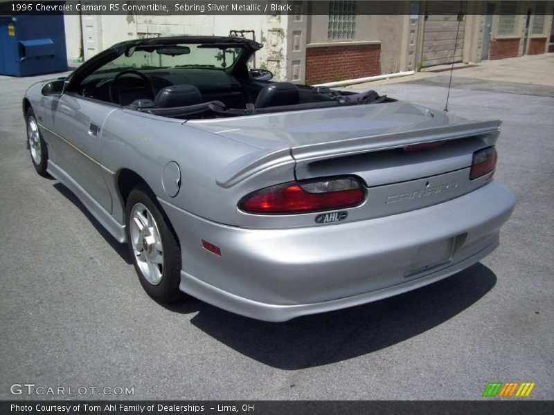 Sebring Silver Metallic / Black 1996 Chevrolet Camaro RS Convertible