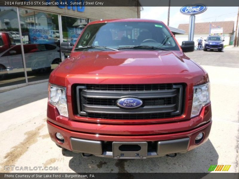 Sunset / Steel Grey 2014 Ford F150 STX SuperCab 4x4