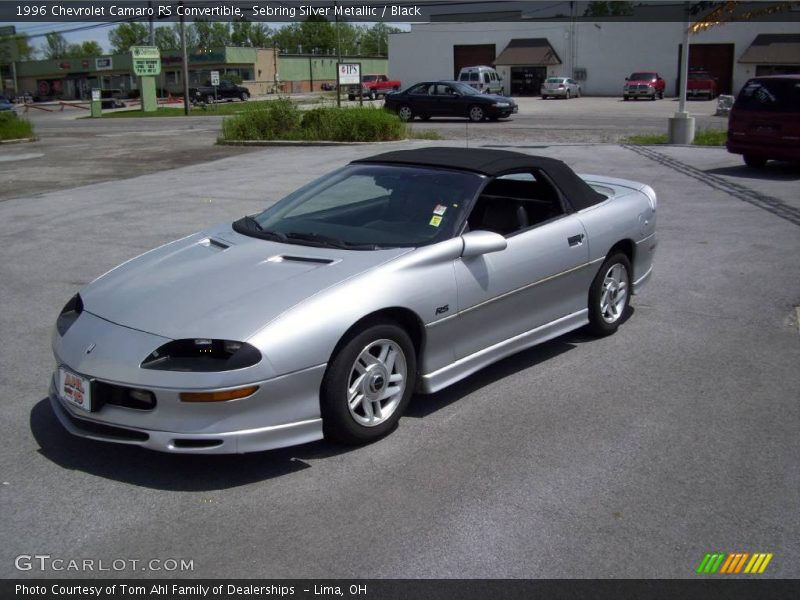 Sebring Silver Metallic / Black 1996 Chevrolet Camaro RS Convertible