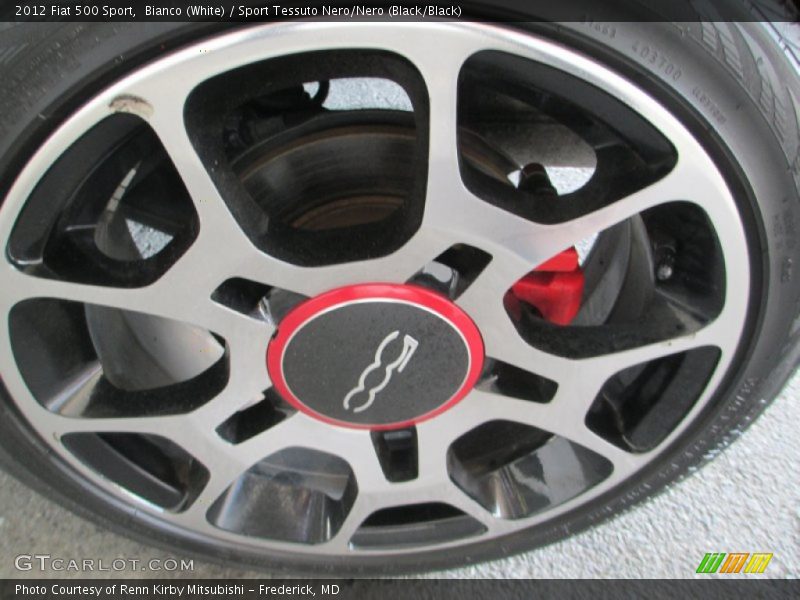 Bianco (White) / Sport Tessuto Nero/Nero (Black/Black) 2012 Fiat 500 Sport