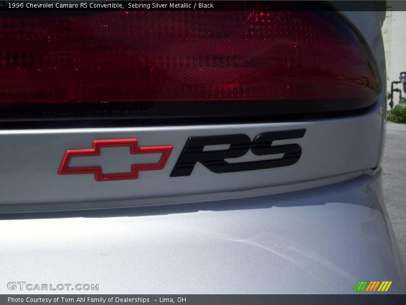Sebring Silver Metallic / Black 1996 Chevrolet Camaro RS Convertible