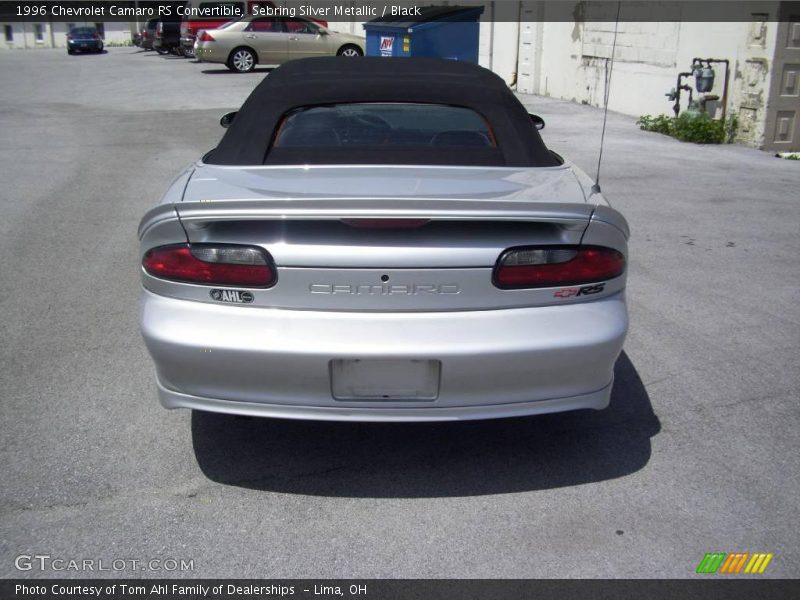 Sebring Silver Metallic / Black 1996 Chevrolet Camaro RS Convertible