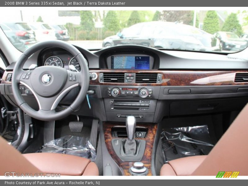 Jet Black / Terra Dakota Leather 2008 BMW 3 Series 335xi Sedan