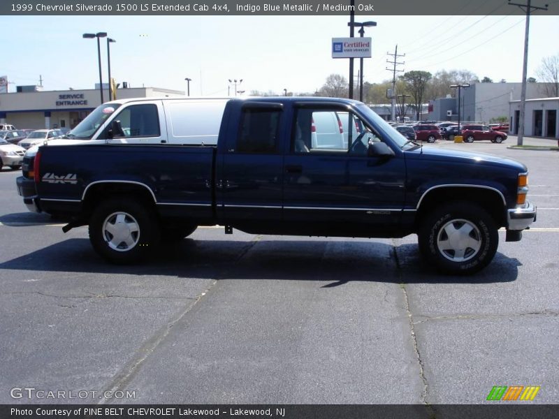 Indigo Blue Metallic / Medium Oak 1999 Chevrolet Silverado 1500 LS Extended Cab 4x4