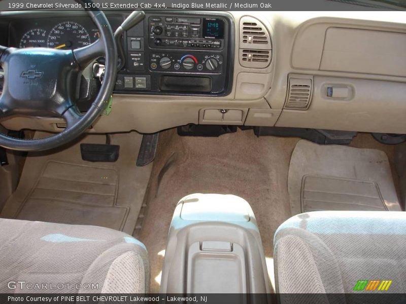 Indigo Blue Metallic / Medium Oak 1999 Chevrolet Silverado 1500 LS Extended Cab 4x4