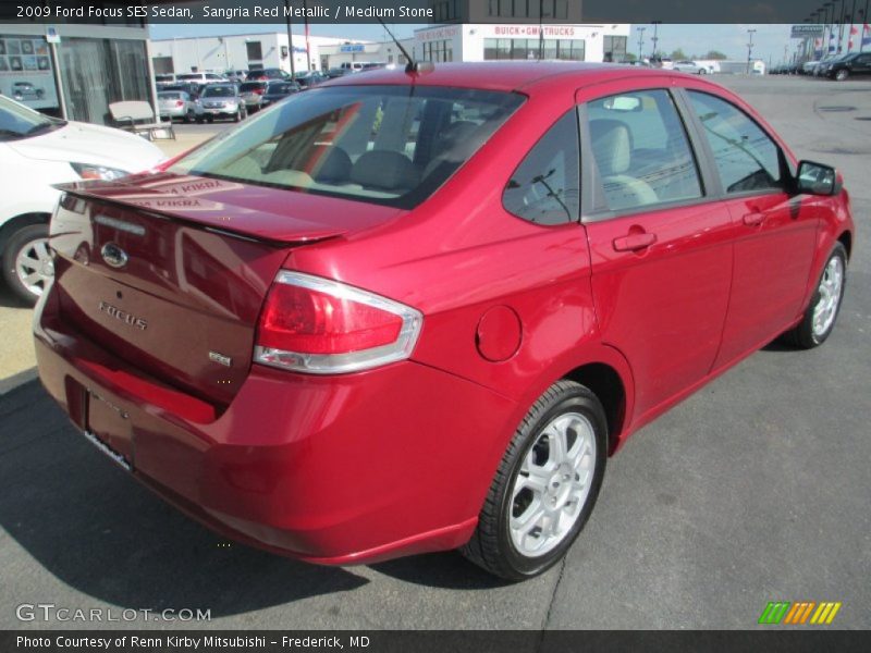 Sangria Red Metallic / Medium Stone 2009 Ford Focus SES Sedan