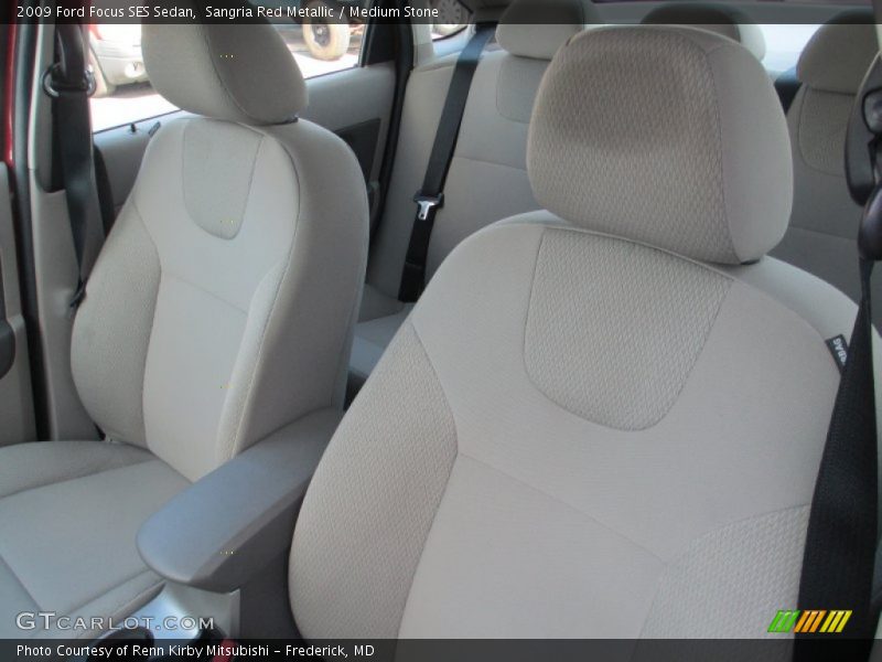 Sangria Red Metallic / Medium Stone 2009 Ford Focus SES Sedan