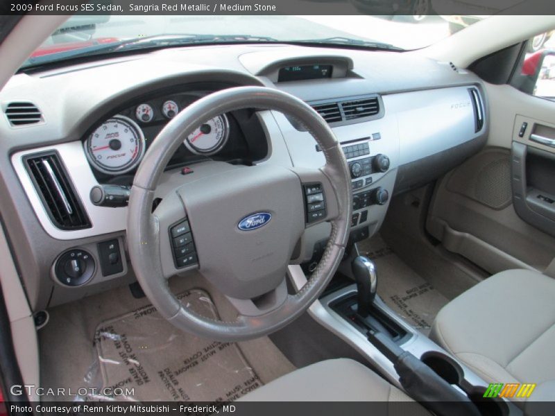 Sangria Red Metallic / Medium Stone 2009 Ford Focus SES Sedan