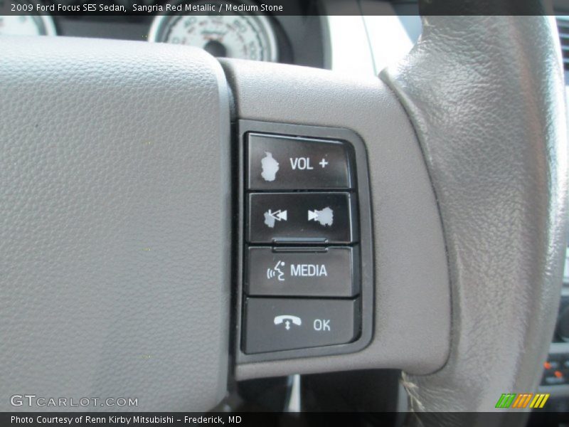 Sangria Red Metallic / Medium Stone 2009 Ford Focus SES Sedan